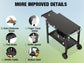 PARGRILL Folding Grill Cart with Side Table, Fits 17&