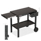 PARGRILL Folding Grill Cart with Side Table, Fits 17&