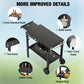 PARGRILL Folding Grill Cart with Side Table, Fits 17&