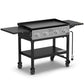 ARGRILL 36" Gas Griddle, 4 Independent Burners Propane Flat Top Grill with Side Tables, 60,000 BTU Outdoor Griddle Station with Wheels for Backyard BBQ