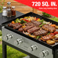 ARGRILL 36" Gas Griddle, 4 Independent Burners Propane Flat Top Grill with Side Tables, 60,000 BTU Outdoor Griddle Station with Wheels for Backyard BBQ