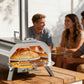 PARGRILL 12" Wood Pellet Pizza Oven Outdoor, Portable Pizza Maker with 360° Rotating FDA Pizza Stone and Adjustable Chimney Control, Stainless Steel