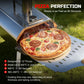 PARGRILL 12" Wood Pellet Pizza Oven Outdoor, Portable Pizza Maker with 360° Rotating FDA Pizza Stone and Adjustable Chimney Control, Stainless Steel