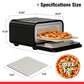PARGRILL 12" High Heat Electric Pizza Oven Outdoor and Indoor, 840°F Max Temp, Countertop Pizza Maker with 6 Cooking Modes, Pizza Stone Included