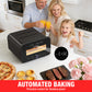 PARGRILL 12" High Heat Electric Pizza Oven Outdoor and Indoor, 840°F Max Temp, Countertop Pizza Maker with 6 Cooking Modes, Pizza Stone Included