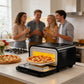 PARGRILL 12" High Heat Electric Pizza Oven Outdoor and Indoor, 840°F Max Temp, Countertop Pizza Maker with 6 Cooking Modes, Pizza Stone Included
