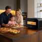 PARGRILL 12" High Heat Electric Pizza Oven Outdoor and Indoor, 840°F Max Temp, Countertop Pizza Maker with 6 Cooking Modes, Pizza Stone Included